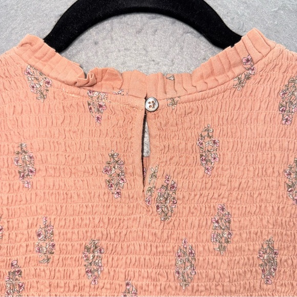 Indi&Cold women’s 100% organic cotton elastic waist sleeveless mid dress peach S - Picture 9 of 10